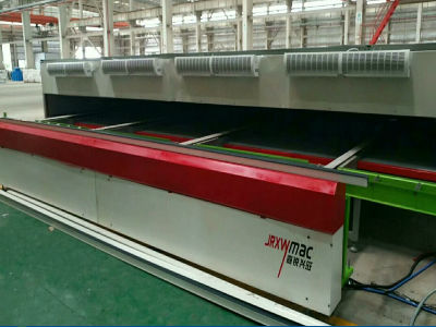 Plastic steel profile spraying equipment assembly line